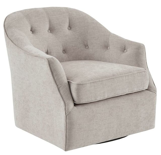 Olliix by Madison Park Calvin Natural Swivel Chair-1