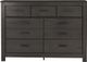 Signature Design by Ashley® Brinxton 2-Piece Charcoal King Panel Bed Set-5
