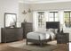 Homelegance® Edina Black/Dark Gray Twin Upholstered Panel Bed-1