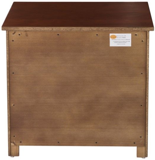 Homelegance® Rowe Dark Cherry Nightstand-4
