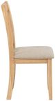 Coaster® Lavon 2-Piece Light Oak/Linen Dining Side Chair Set-4
