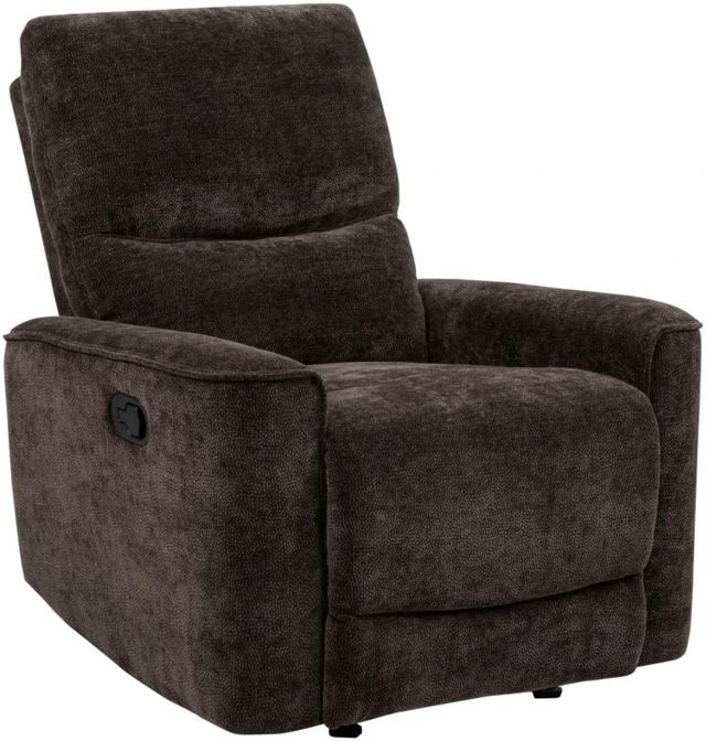 Coaster® Navarro Dark Brown Manual Upholstered Glider Recliner-0