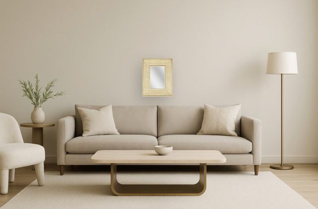 Classy Living Reflective Elegant Pearl Decorative Wall Mirror-1