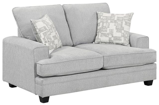 Homelegance® Sarah Stone Gray Loveseat-0