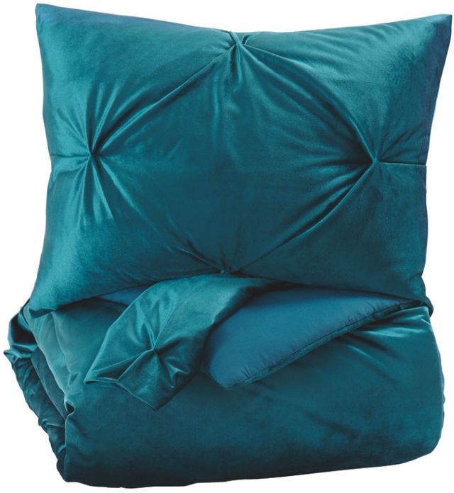 Signature Design by Ashley® Meilyr 3-Piece Spruce King Comforter Set-0
