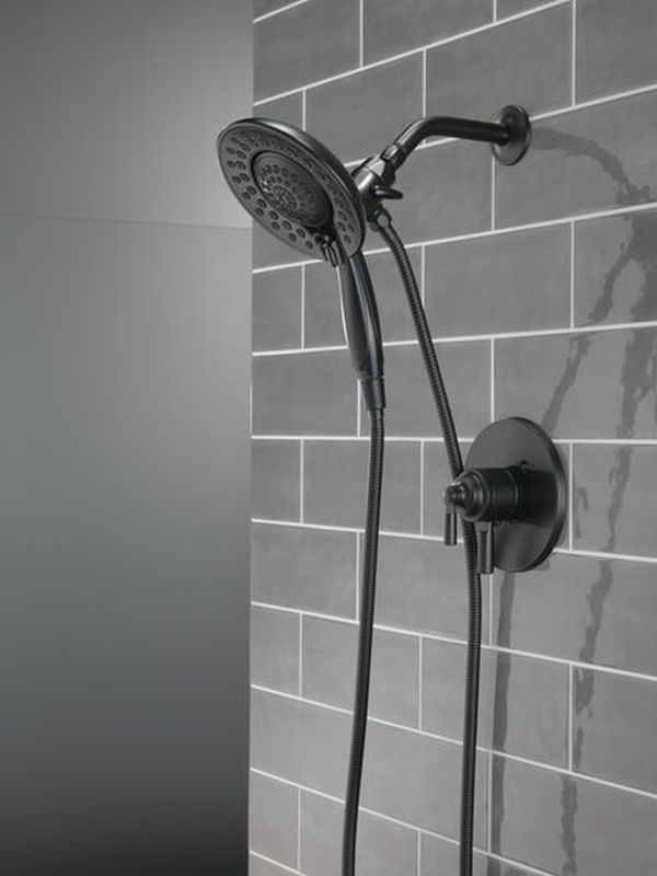 Delta Saylor® Monitor® 17 Series Matte Black Tub & Shower Trim with In2ition®-2