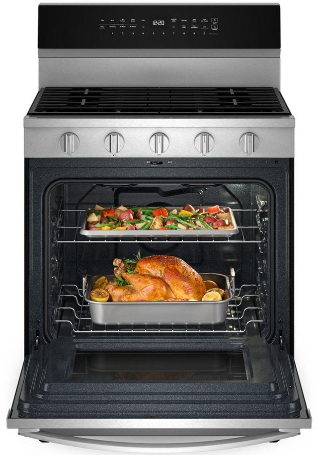 Whirlpool® 30" Fingerprint Resistant Stainless Steel Freestanding Gas Range-2