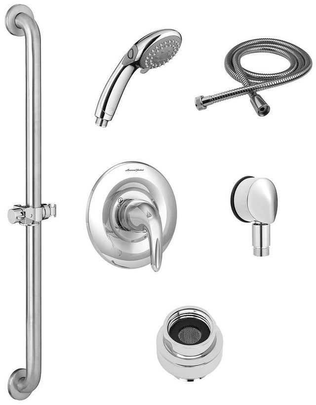 American Standard Flash™ Polished Chrome Commercial Shower System Kit-0