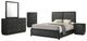 Coaster® Cavelle 5-Piece Black Eastern King Bedroom Set -0