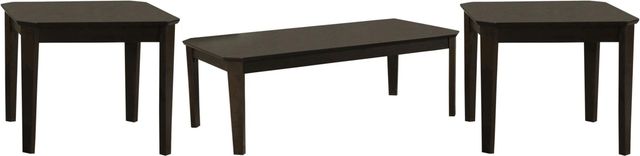 Coaster® Amaro 3-Piece Dark Brown Occasional Table Set-0
