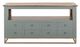 International Furniture Direct Timber Forest Green Sofa Table-1