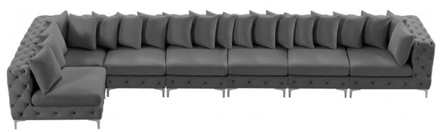 Meridian Furniture Tremblay 7-Piece Grey Modular Sectional Set-2