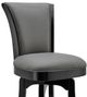 Armen Living Raleigh Gray 26" Swivel Counter Stool-3