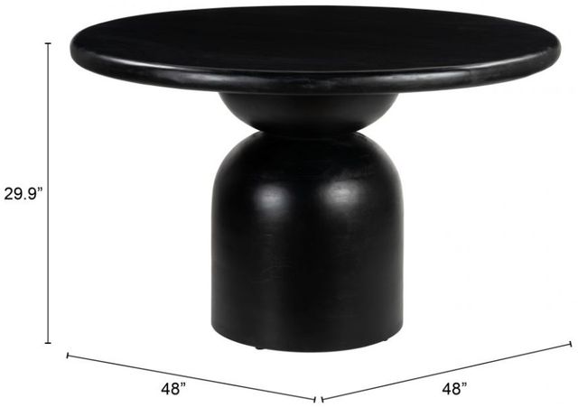 Zuo® Modern Hals Black Dining Table-1