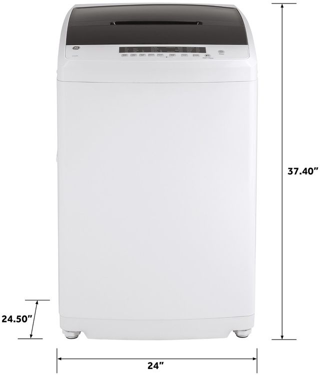 GE® 2.8 Cu. Ft. White Impeller Top Load Washer-1