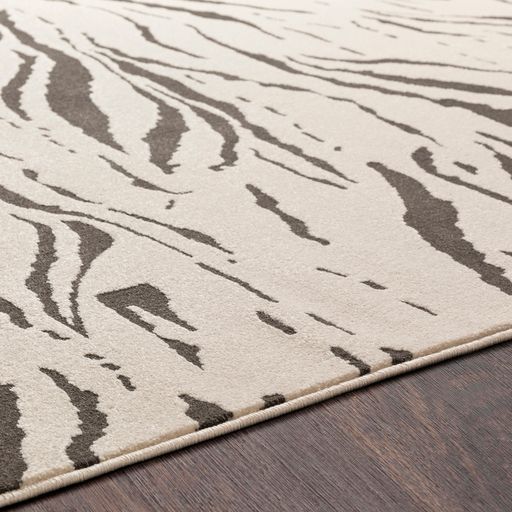Surya Bahar Charcoal/Beige 5'x7' Area Rug-3