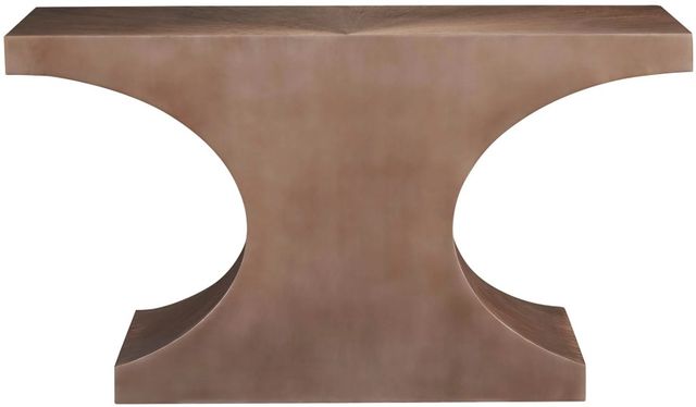 Universal Explore Home™ New Modern Leander Aged Brass Console Table-2