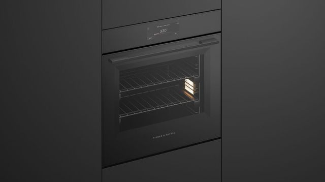 Fisher & Paykel Series 11 24” Black Glass Minimal Combi-Steam Oven-3
