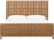 Modus Furniture Dorsey Ginger/Granola Full Woven Panel Bed-2