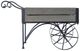 A & B Home Black Trolley Cart Plant Stand-0