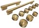 KitchenAid® 48" Brass Grip Commercial-Style Induction Range Handle and Knob Kit-0