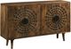 Hammary® Hidden Treasures Brown Radial 4-Door Accent Cabinet-0