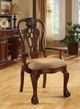 Furniture of America® Georgetown 2-Piece Beige/Cherry Arm Chair Set-2
