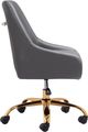 Zuo Modern Madelaine Gray and Gold Office Chair-2