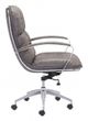Zuo® Avenue Vintage Gray Office Chair Vintage-2