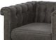 Century® Modern Chesterfield Black Swivel Chair-1