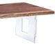 Fairfield® Live Edge Crotch Natural Waterfall Cocktail Table with Acrylic Square Base-1