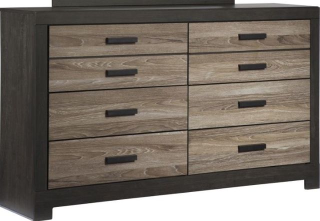 Signature Design by Ashley® Harlinton 3-Piece Warm Gray/Charcoal King Panel Headboard Bed Set-2