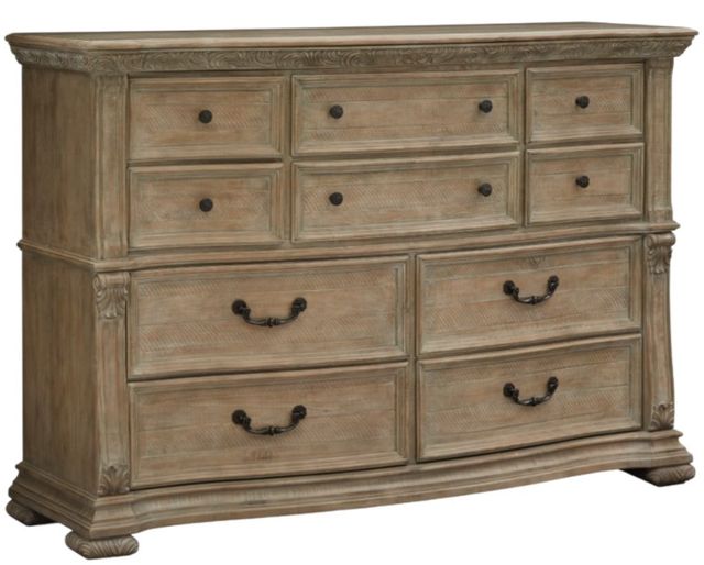 Magnussen Home® Marisol Graphite Dresser and Shaped Mirror-3