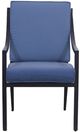 GatherCraft Charlotte Baltic Brown/Splendor Denim Aluminum Outdoor Dining Arm Chair-1