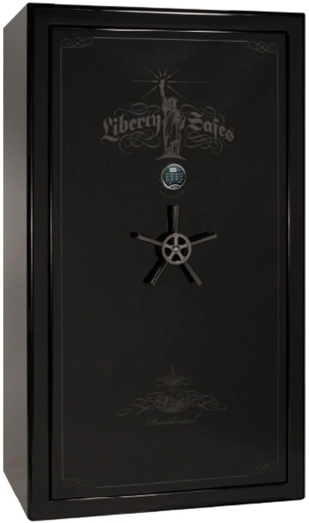 Liberty Safe Presidential Black Gloss 50 Electronic Lock Gun Safe-0