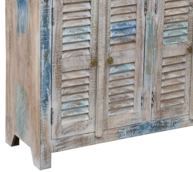 Jaipur Furniture Anika Group Teodor Coastal Blue Shutter Cabinet-2