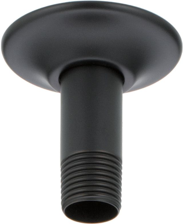 Delta Universal Showering Components Matte Black 3" Ceiling Mount Shower Arm and Flange-0