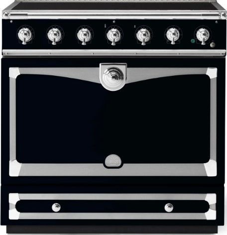 La Cornue CornuFé 90 Albertine 36" Gloss Black Pro Style Induction Range-0