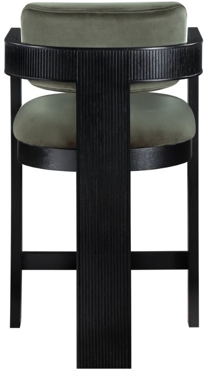 Meridian Furniture Sacha Green Upholstered Counter Stool-4