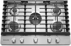 KitchenAid® 30'' Stainless Steel Gas Cooktop