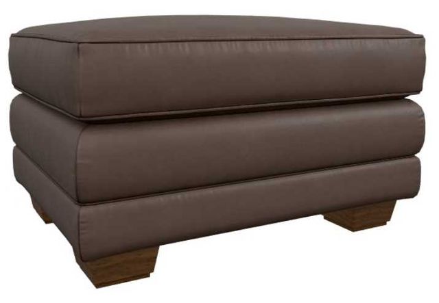La-Z-Boy® Mackenzie Cognac Leather Ottoman-0