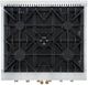 FORNO® Galiano Series Alta Qualita 30" White and Antique Brass Pro Style Gas Range -2