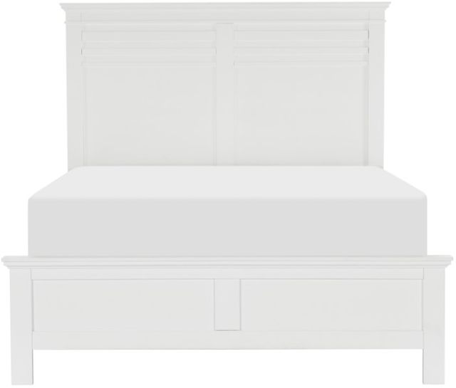 Mazin Furniture Blaire Farm White King Panel Bed-1