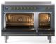 Ilve® Nostalgie II Series 48" Blue Grey Pro Style Induction Range-1
