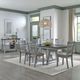 Liberty Furniture Newport 7-Piece Carbon Gray/Smokey Gray Trestle Dining Set-1