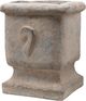 A & B Home Gray Vintage Stone Tribe Plant Pot-4