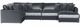 Jackson Furniture Remington 5-Piece Slate U-Shape Sectional and Chaise-2