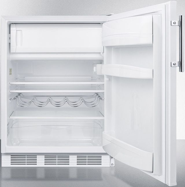 Summit® 24" 5.1 Cu. Ft. White Compact Refrigerator-2