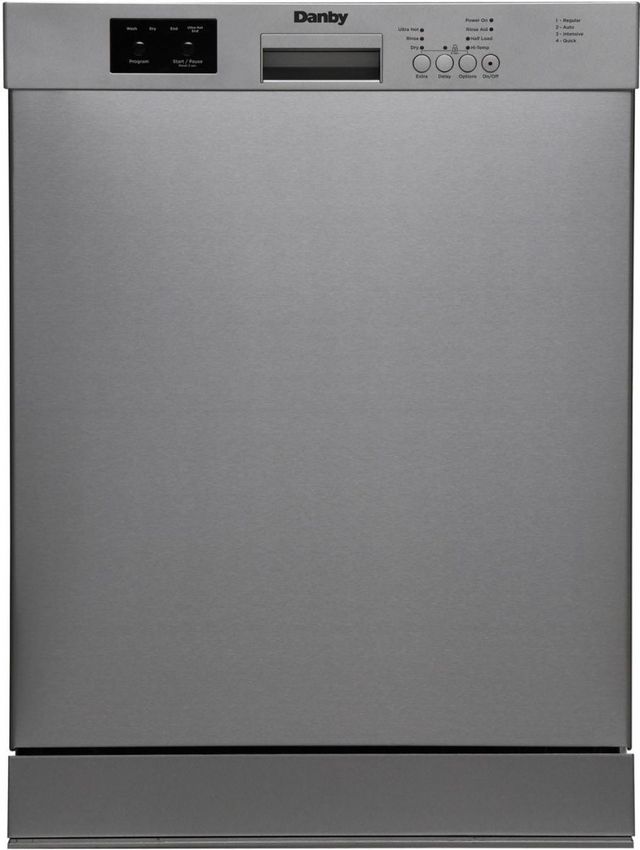 Danby® 24" Stainless Steel Front Control Built In Dishwasher