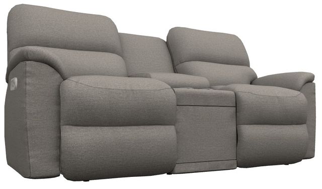 La-Z-Boy® Brooks Stone Power Reclining Loveseat with Console and Headrest-0